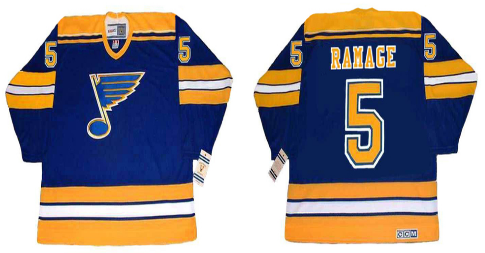 2019 Men St.Louis Blues 5 Ramage blue CCM NHL jerseys